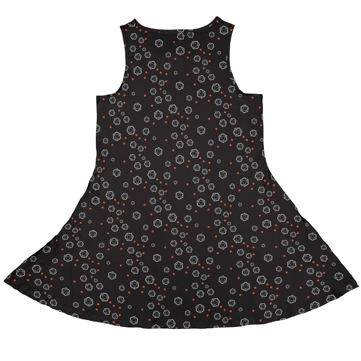 Halloween Dice Bubbles Sleeveless Dress back