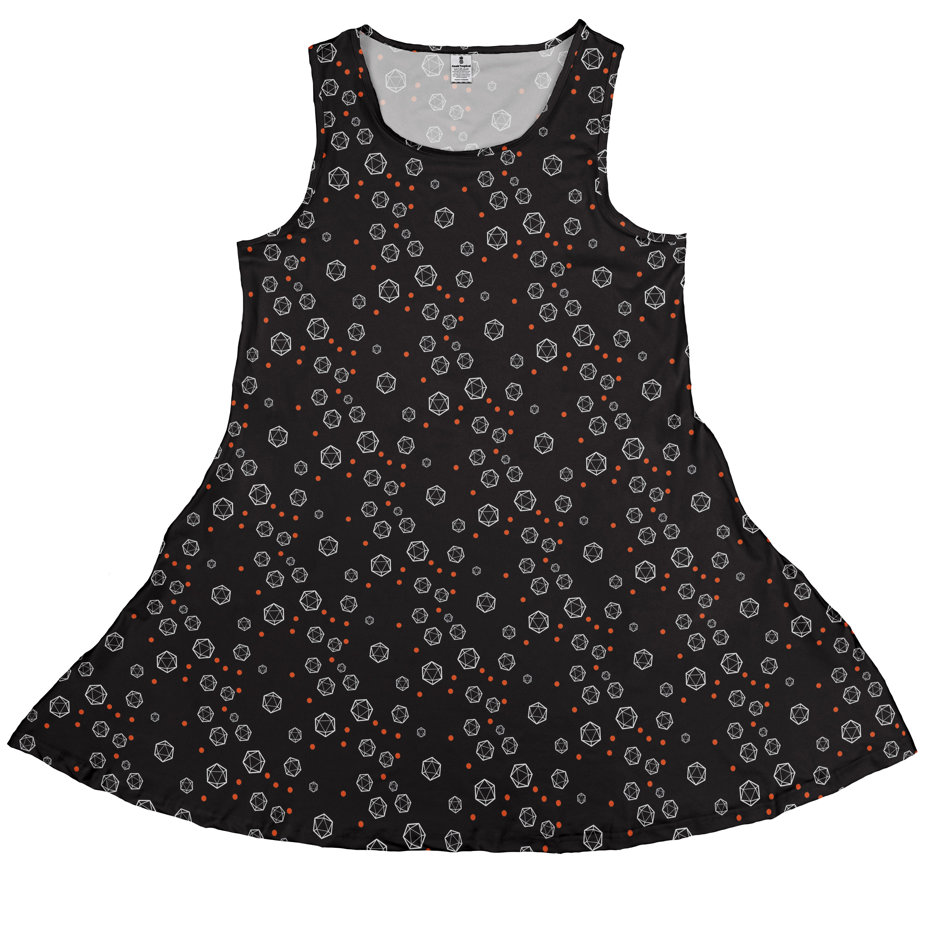 Halloween Dice Bubbles Sleeveless Dress front