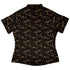 Halloween Manor Candelabra Curvy Button Up Shirt womens back