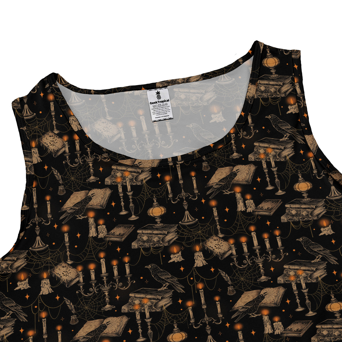 Halloween Manor Candelabra Sleeveless Dress close front