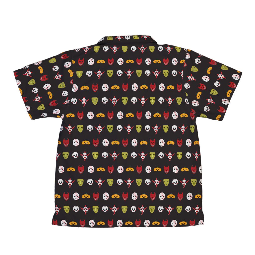 Halloween Masks Youth Hawaiian Shirt Geek Nerd halloween q4