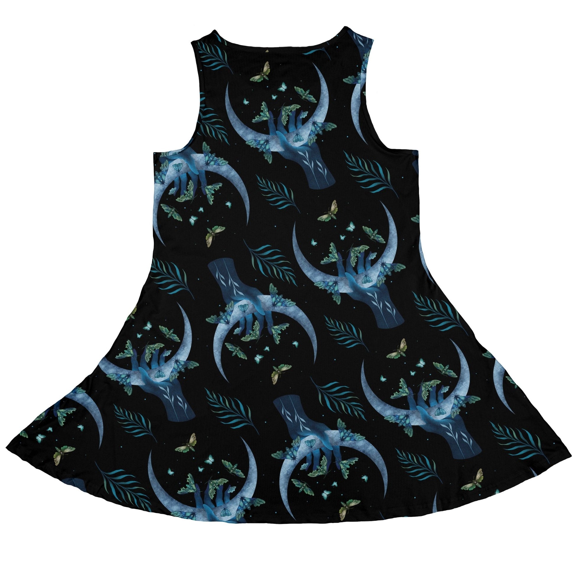Hand on the Moon Moth Dress Geek Nerd Design by Episodic lx - C outer space & astronaut print