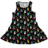 Happy Kawaii Plants Dress Geek Nerd 0925 Botany Print Design by Tobe Fonseca