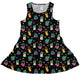 Happy Kawaii Plants Dress Geek Nerd 0925 Botany Print Design by Tobe Fonseca