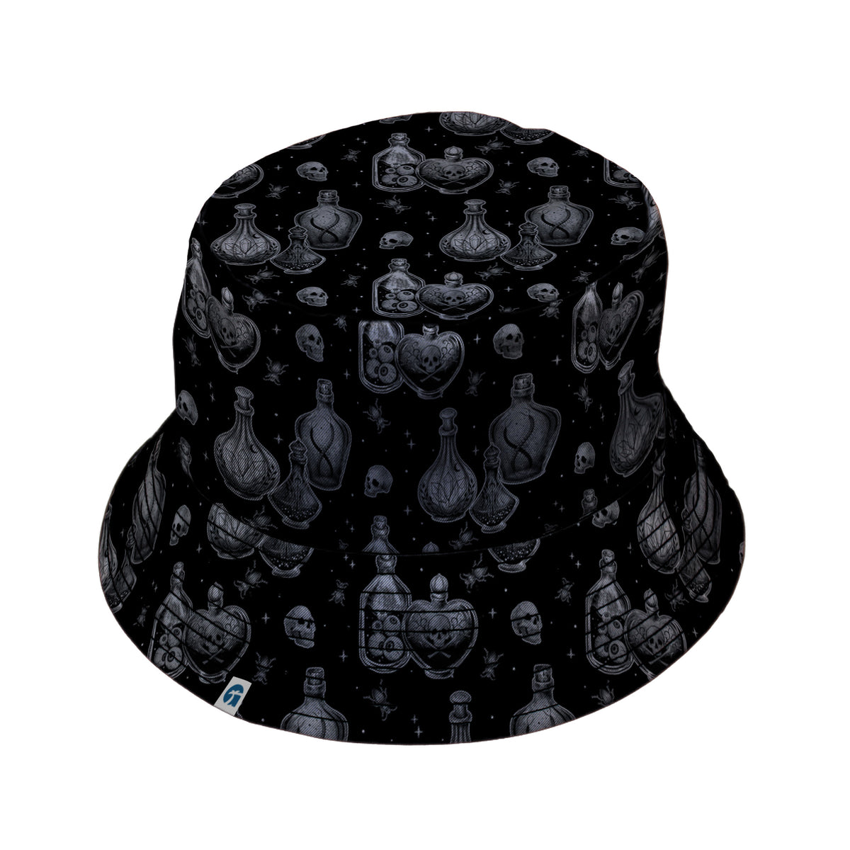 Haunted Hour Elixir Bucket Hat Black Stitching