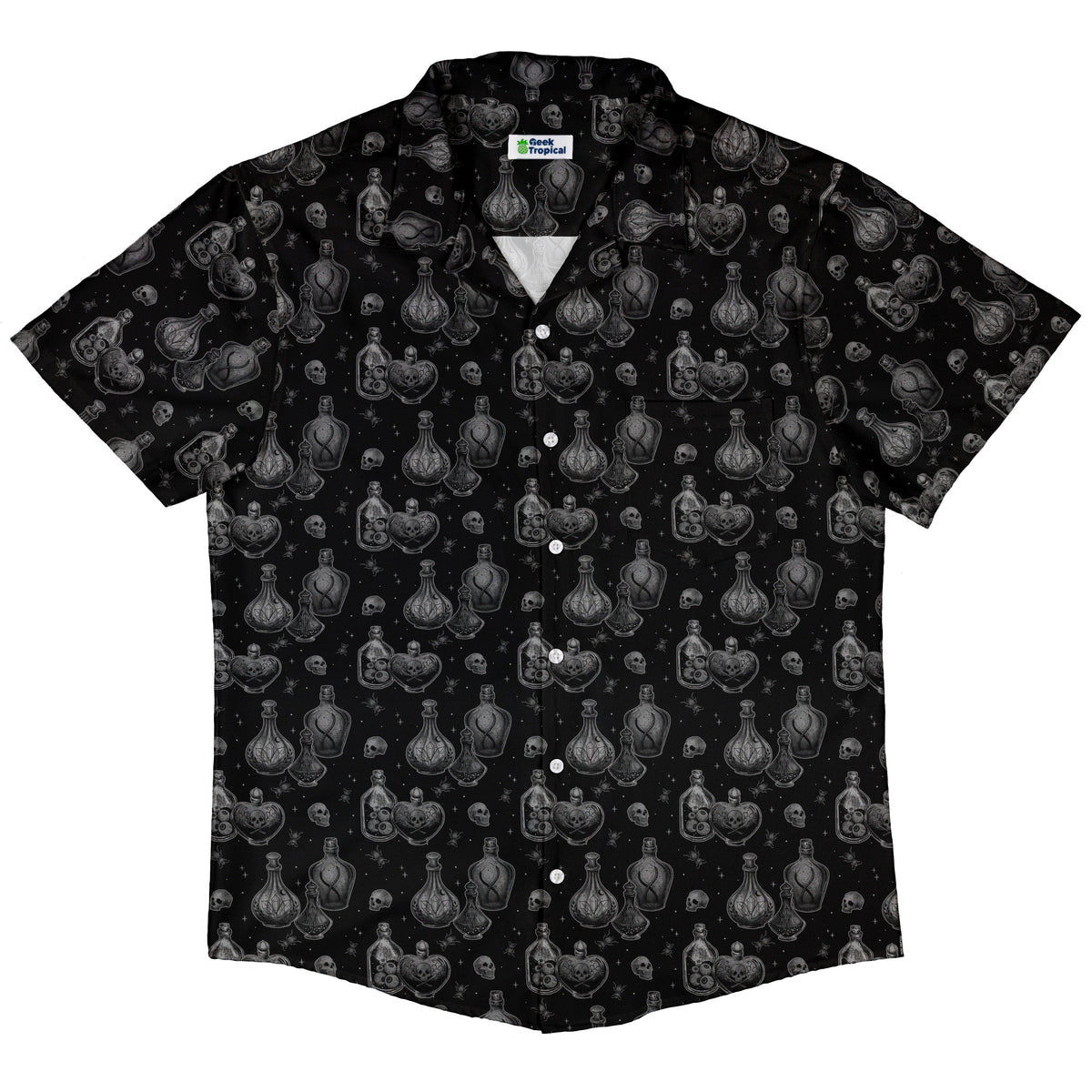 Haunted Hour Elixir Button Up Shirt Hawaiian Front
