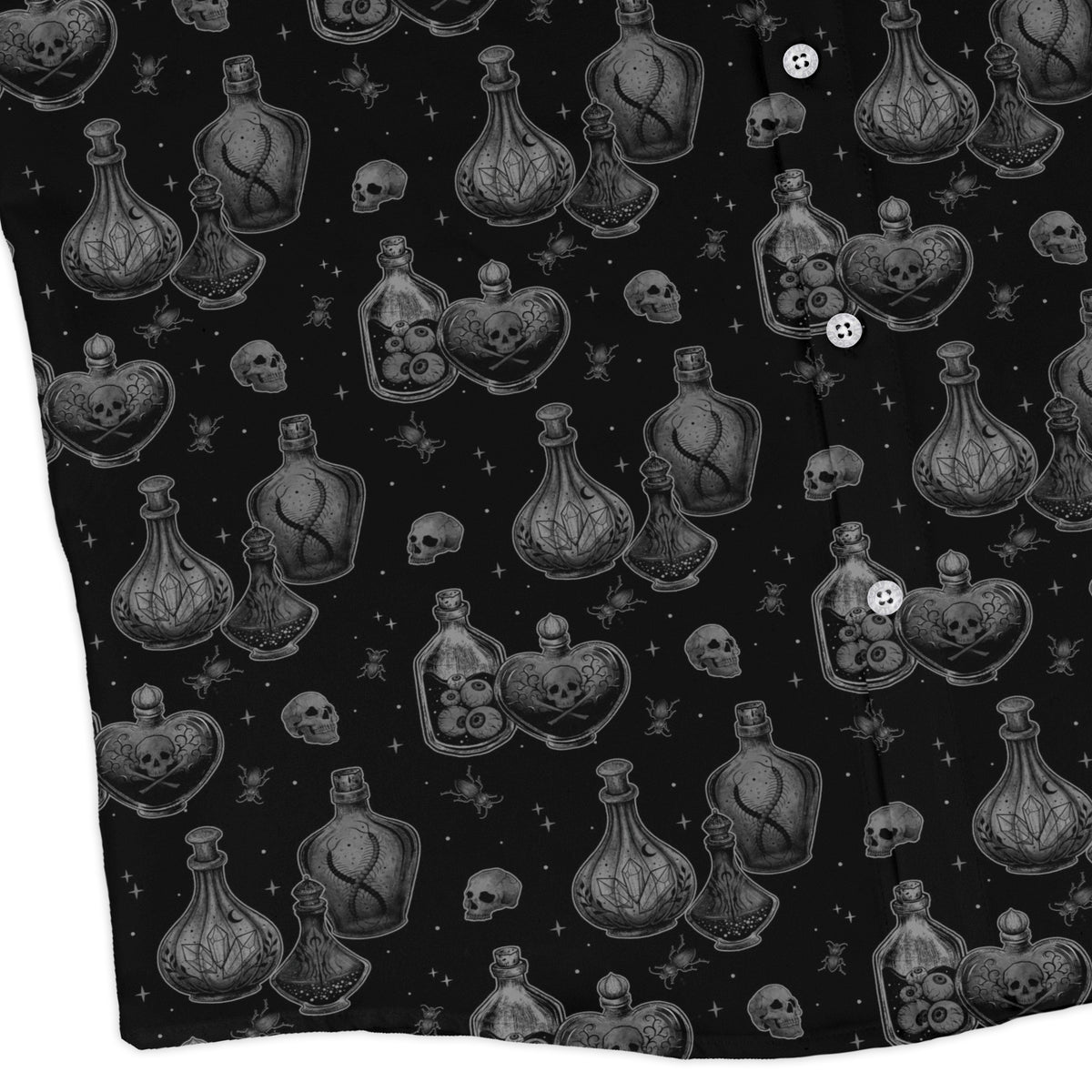 Haunted Hour Elixir Long Sleeve Button Up Shirt corner