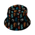 Haunted Manor Window Bucket Hat Black Stitching