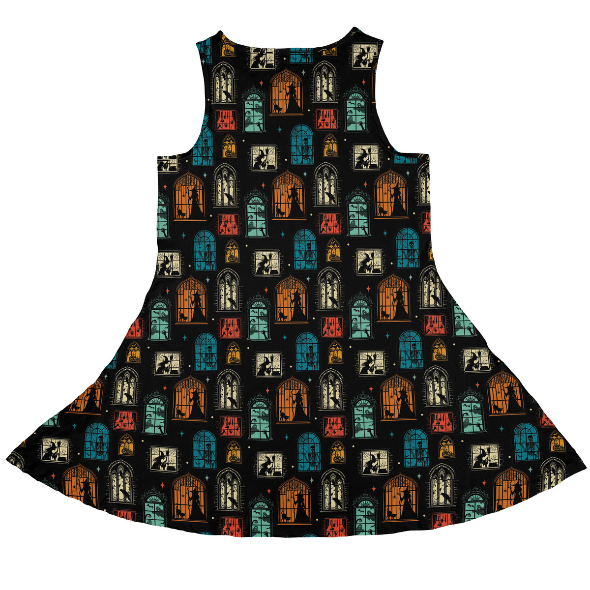 Haunted Manor Window Sleeveless Dress back