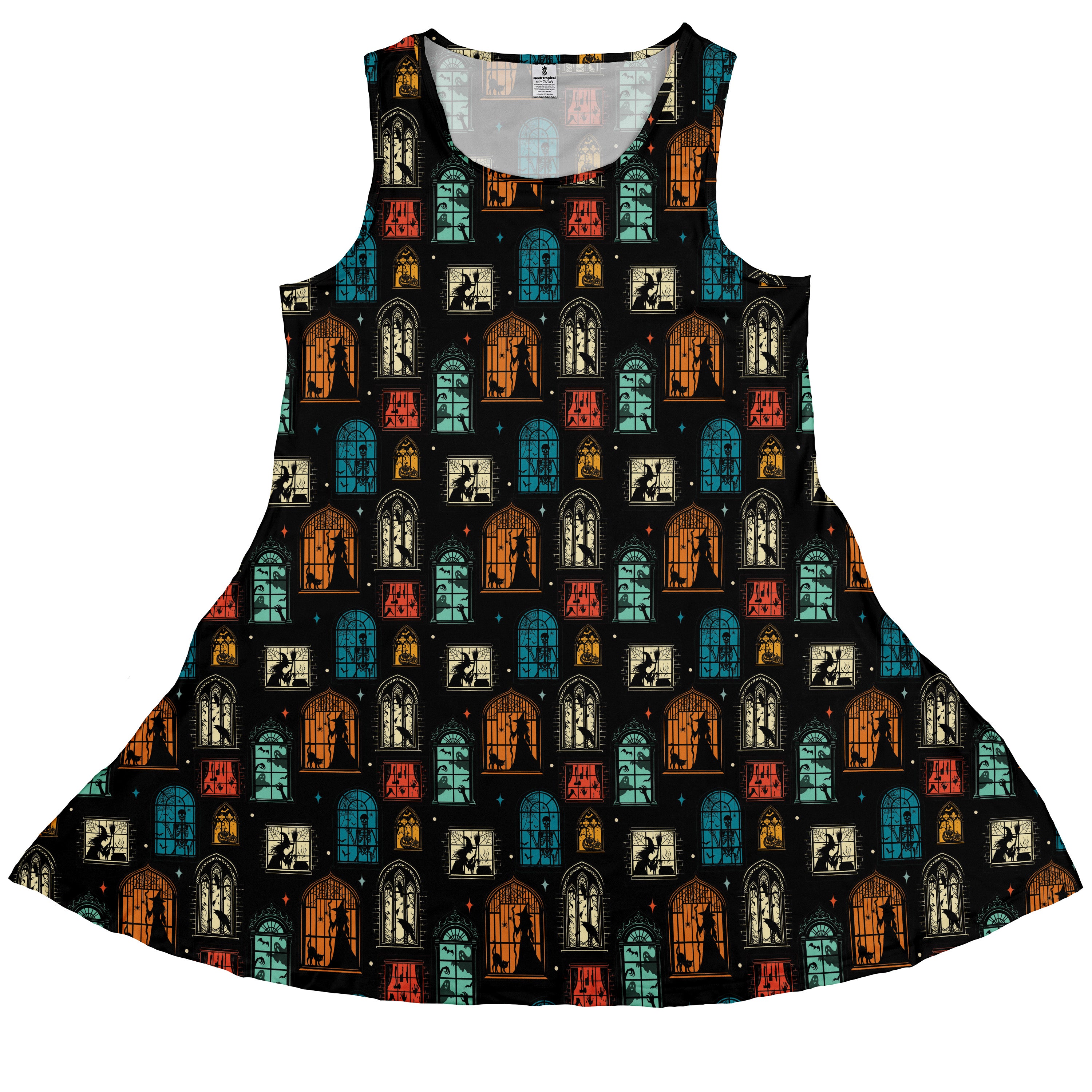 Haunted Manor Window Sleeveless Dress front
