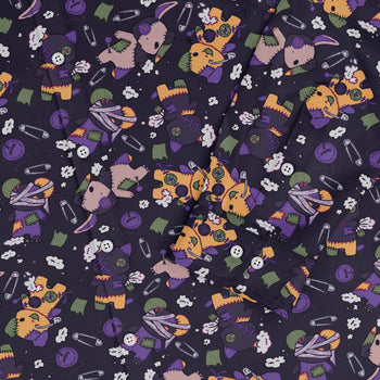 Haunted Plushies Long Sleeve Button Up Shirt Geek Nerd 0925 adult sizing All Adult Button Up Shirts