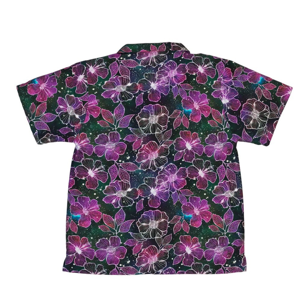 Hawaiian Blooms Space Youth Hawaiian Shirt - Botany Print - Designs by Nathan - Q3