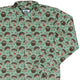 Hedge Hog Garden Adventures Long Sleeve Button Up Shirt Geek Nerd adult sizing animal patterns botany print
