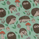 Hedge Hog Garden Adventures Long Sleeve Button Up Shirt Geek Nerd adult sizing animal patterns botany print