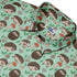 Hedge Hog Garden Adventures Button Up Shirt Geek Nerd adult sizing animal patterns botany print