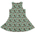 Hedge Hog Garden Adventures Dress Geek Nerd animal patterns botany print Design by Julie Kitzes