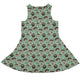 Hedge Hog Garden Adventures Dress Geek Nerd animal patterns botany print Design by Julie Kitzes