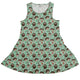 Hedge Hog Garden Adventures Dress Geek Nerd animal patterns botany print Design by Julie Kitzes