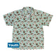 Hedge Hog Garden Adventures Youth Hawaiian Shirt Geek Nerd animal patterns botany print Design by Julie Kitzes