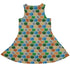 Hexagon Tile Board Game Dress Geek Nerd board game print Designs by Nathan lx - C