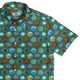 Hexagon Tile Game Symbols Button Up Shirt - adult sizing - board game print - Designs by Nathan