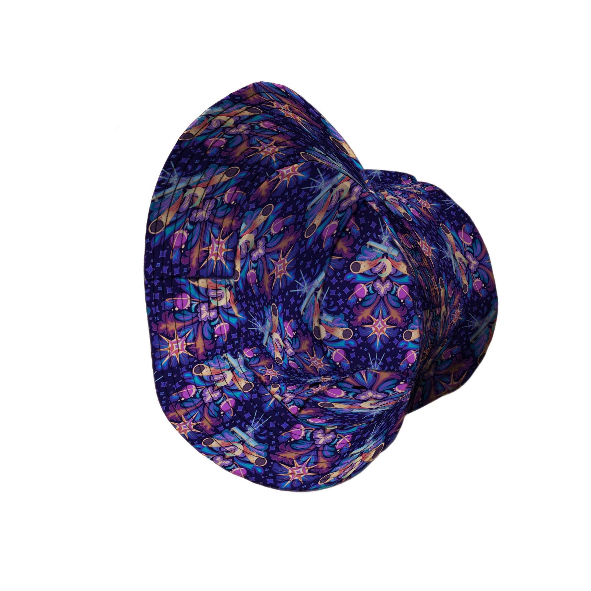 Hidden Astronomy Bucket Hat Geek Nerd Design by Brigid Ashwood lx - B outer space & astronaut print