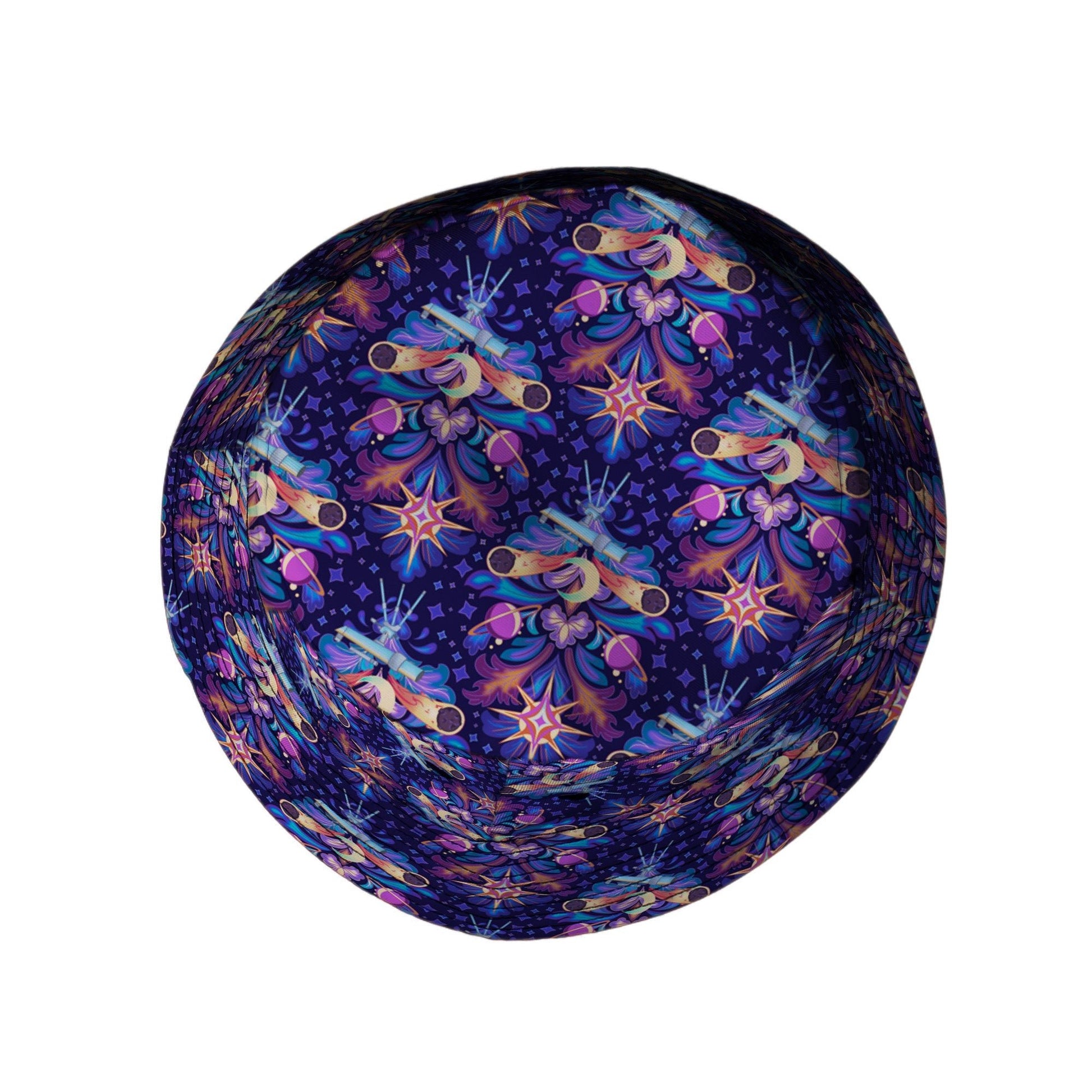 Hidden Astronomy Bucket Hat Geek Nerd Design by Brigid Ashwood lx - B outer space & astronaut print