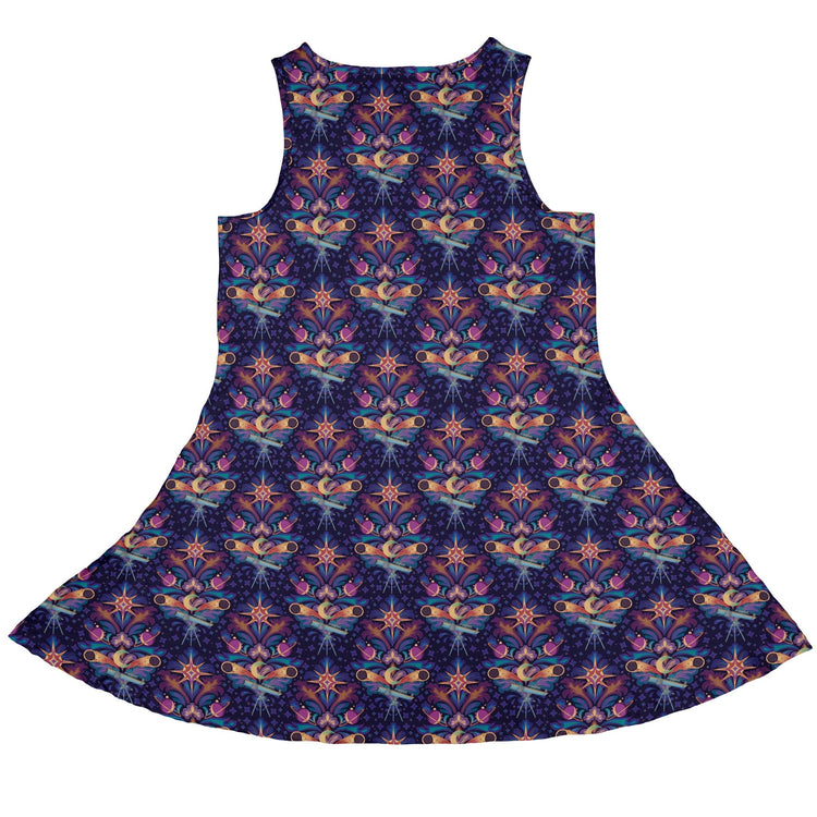 Hidden Astronomy Dress Geek Nerd Design by Brigid Ashwood lx - C outer space & astronaut print