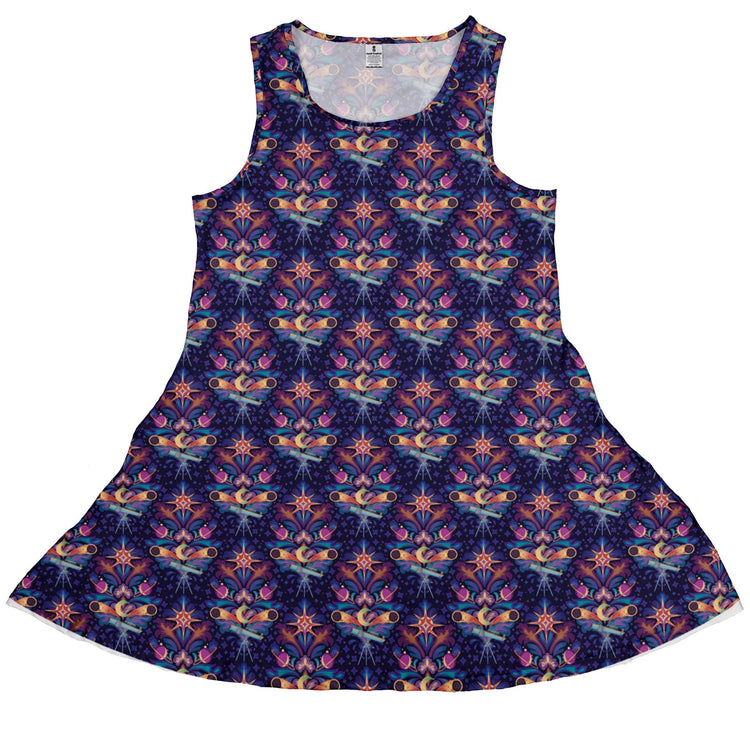 Hidden Astronomy Dress Geek Nerd Design by Brigid Ashwood lx - C outer space & astronaut print