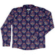 Hidden Astronomy Long Sleeve Button Up Shirt Geek Nerd adult sizing Design by Brigid Ashwood FLOW DESC WRITING