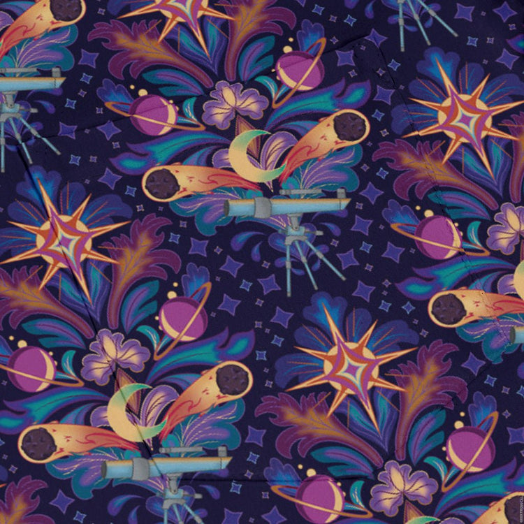 Hidden Astronomy Long Sleeve Button Up Shirt Geek Nerd adult sizing Design by Brigid Ashwood FLOW DESC WRITING