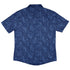 Hidden Garden Cats Blue Button Up Shirt Back