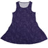 Hidden Garden Cats Lilac Sleeveless Dress front