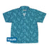 Hidden Garden Cats Teal Youth Hawaiian Shirt Front
