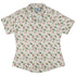Holly Jolly Bunnies Curvy Button Up Shirt Geek Nerd Anime Christmas Print Design by Ardi Tong