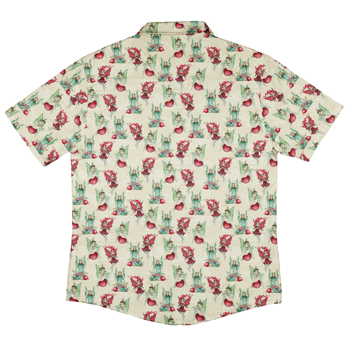 Holly Jolly Fairy Button Up Shirt Back