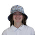 Hot Air Balloon Sky Bucket Hat Geek Nerd Design by Zirkus Design lx - B outer space & astronaut print