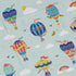 Hot Air Balloon Sky Button Up Shirt Geek Nerd adult sizing Design by Zirkus Design outer space & astronaut print