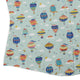 Hot Air Balloon Sky Curvy Button Up Shirt Geek Nerd Design by Zirkus Design outer space & astronaut print q225
