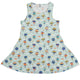 Hot Air Balloon Sky Dress Geek Nerd Design by Zirkus Design lx - C outer space & astronaut print