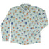 Hot Air Balloon Sky Long Sleeve Button Up Shirt Geek Nerd adult sizing Design by Zirkus Design FLOW DESC WRITING