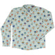 Hot Air Balloon Sky Long Sleeve Button Up Shirt Geek Nerd adult sizing Design by Zirkus Design FLOW DESC WRITING