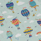 Hot Air Balloon Sky Long Sleeve Button Up Shirt Geek Nerd adult sizing Design by Zirkus Design FLOW DESC WRITING