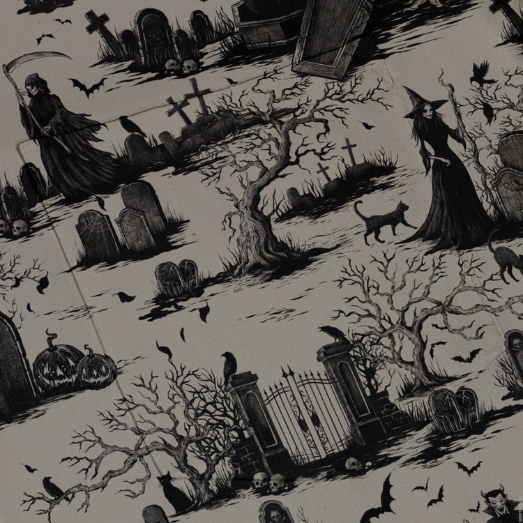 Huanted Graveyard Dark Button Up Shirt Geek Nerd 0925 adult sizing All Adult Button Up Shirts