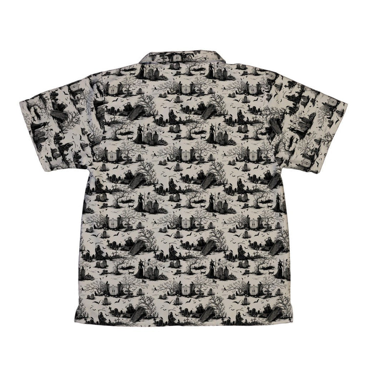 Huanted Graveyard Dark Youth Hawaiian Shirt Geek Nerd 0925 Design by Episodic Fantasy Prints