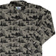 Huanted Graveyard Dark Long Sleeve Button Up Shirt Geek Nerd 0925 adult sizing All Adult Button Up Shirts