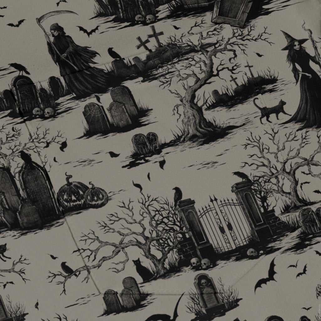 Huanted Graveyard Dark Long Sleeve Button Up Shirt Geek Nerd 0925 adult sizing All Adult Button Up Shirts