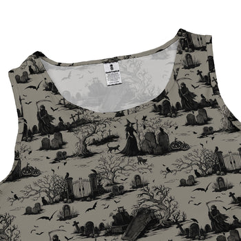 Huanted Graveyard Dark Dress Geek Nerd 0925 Design by Episodic Fantasy Prints