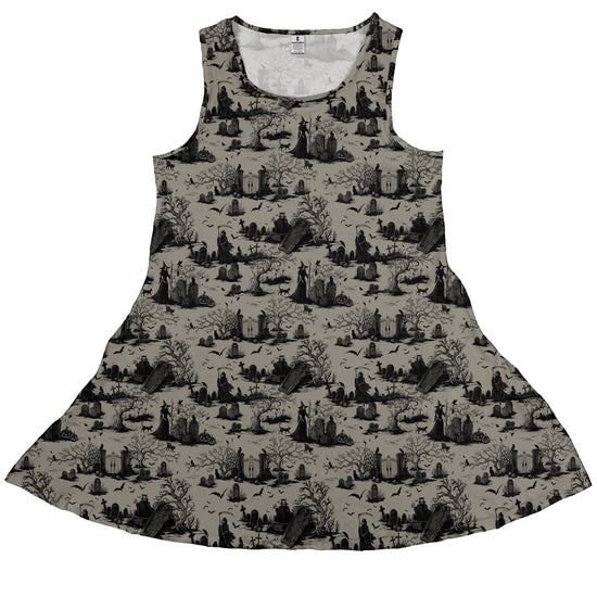 Huanted Graveyard Dark Dress Geek Nerd 0925 Design by Episodic Fantasy Prints