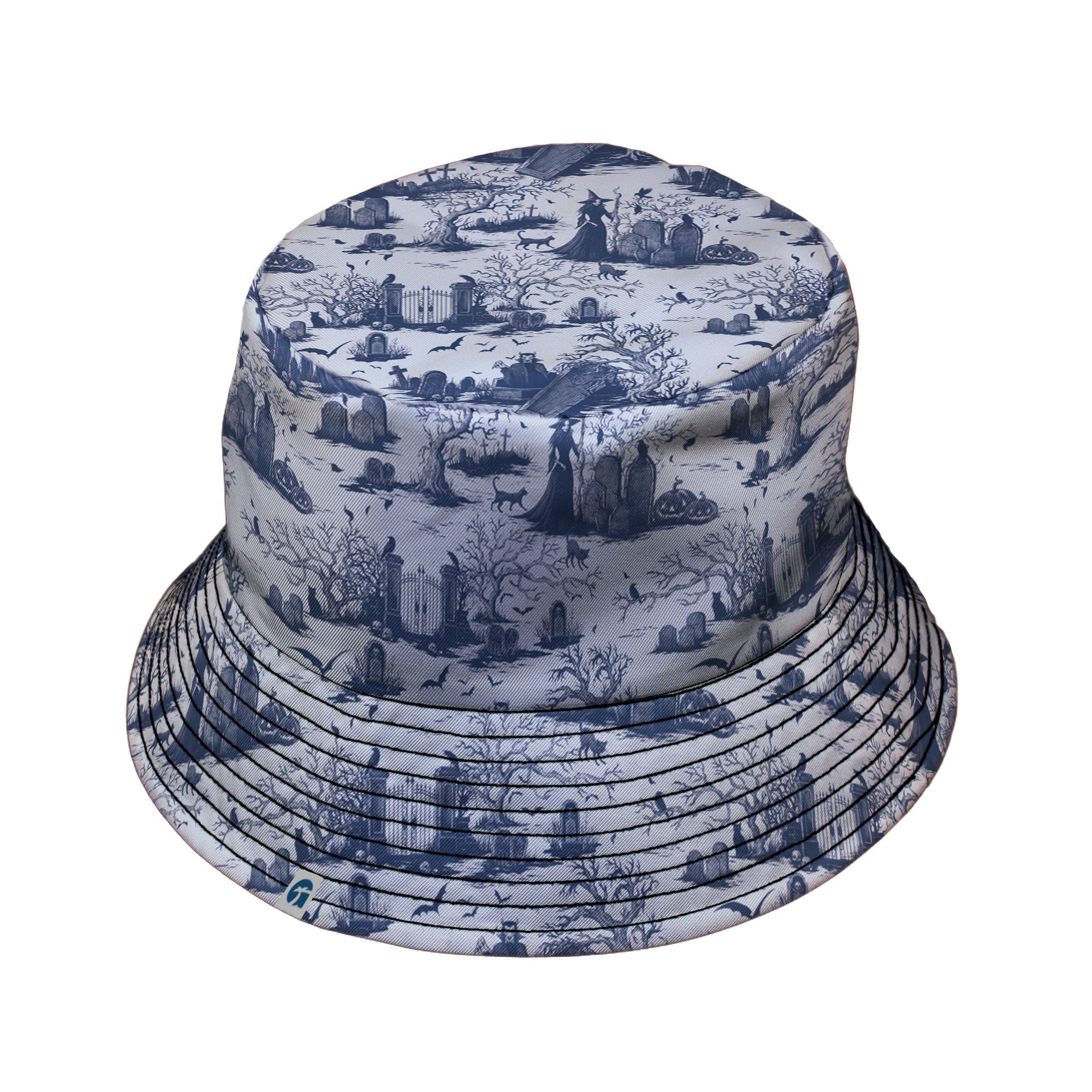 Huanted Graveyard Light Bucket Hat Geek Nerd 0925 Design by Episodic Fantasy Prints